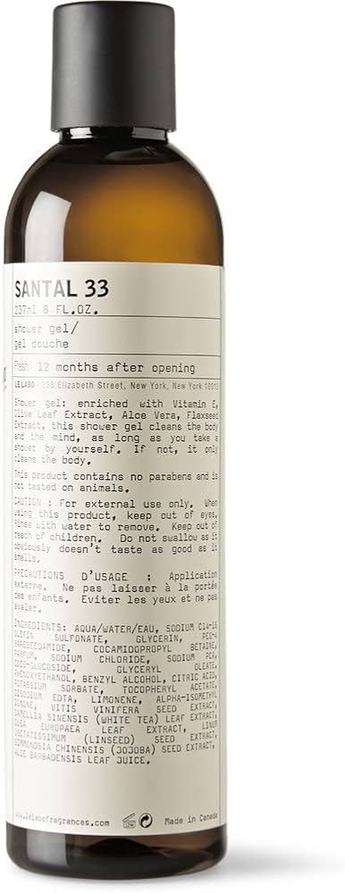 Amazon.com : Le Labo Santal 33 Shower Gel - 8 oz./237ml : Beauty