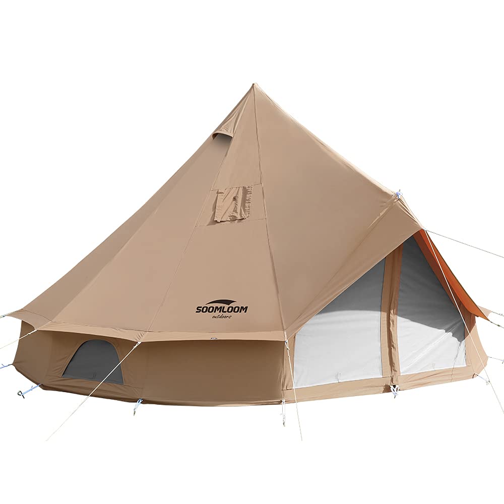 Amazon | Soomloom 大人数 All.in 4mテント ポリコットンT/C素材 煙突