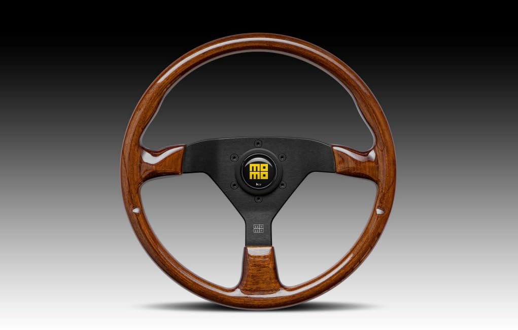 モモ INDY インディ ウッドステアリング 35パイ 1985年2月製 当時物