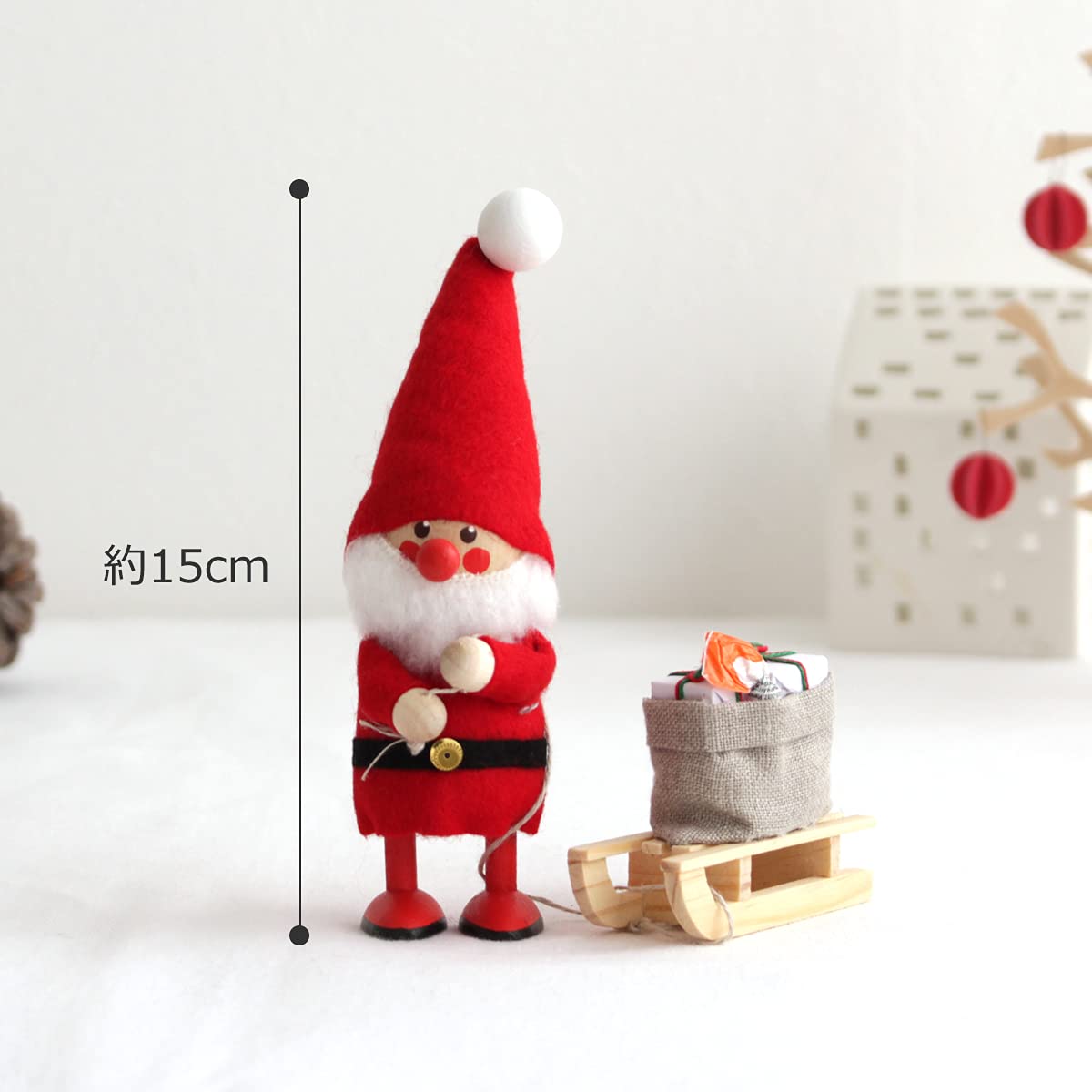 Amazon | NORDIKA nisse ノルディカ ニッセ クリスマス 木製人形 (そり