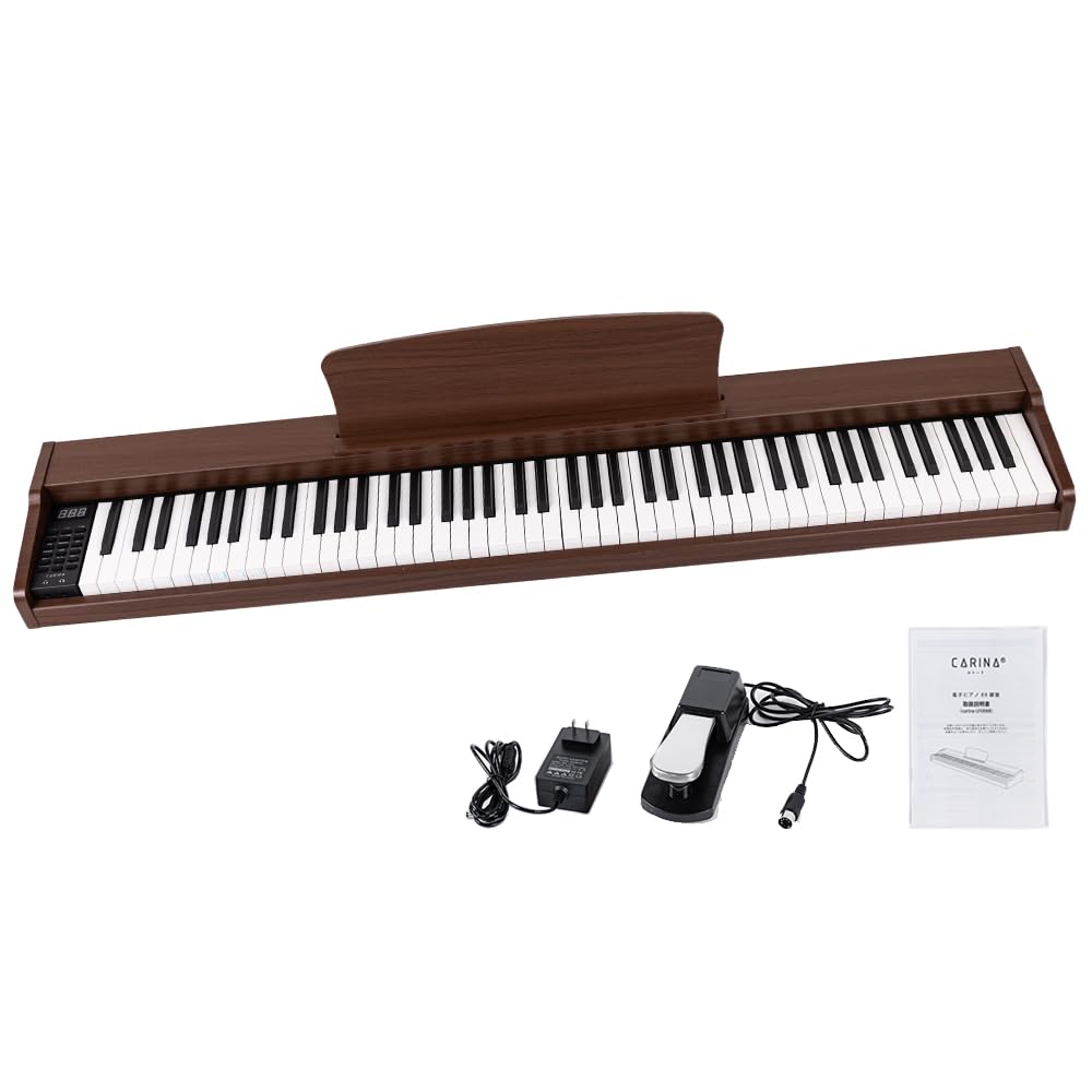 電子ピアノ 88鍵盤 木製 CARINA MIDI対応 サステインペダル付