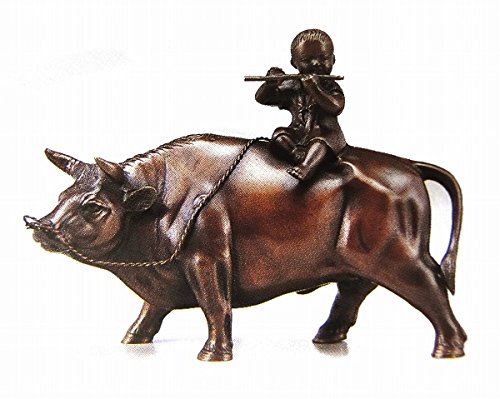 Amazon.co.jp: 『立牛童子』ブロンズ像 銅像 フィギュア 丑 ウシ