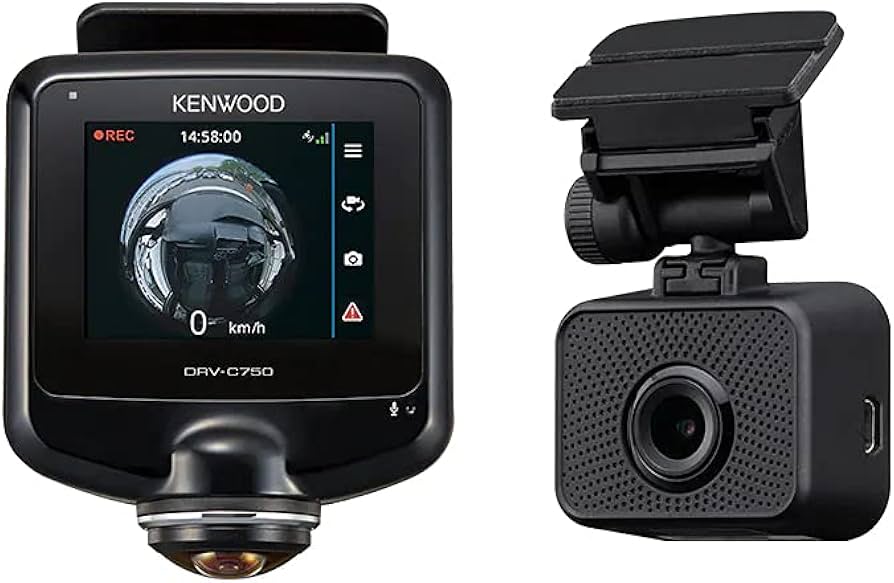 Amazon | ケンウッド ドライブレコーダー DRV-C750R 360度カメラ+リア