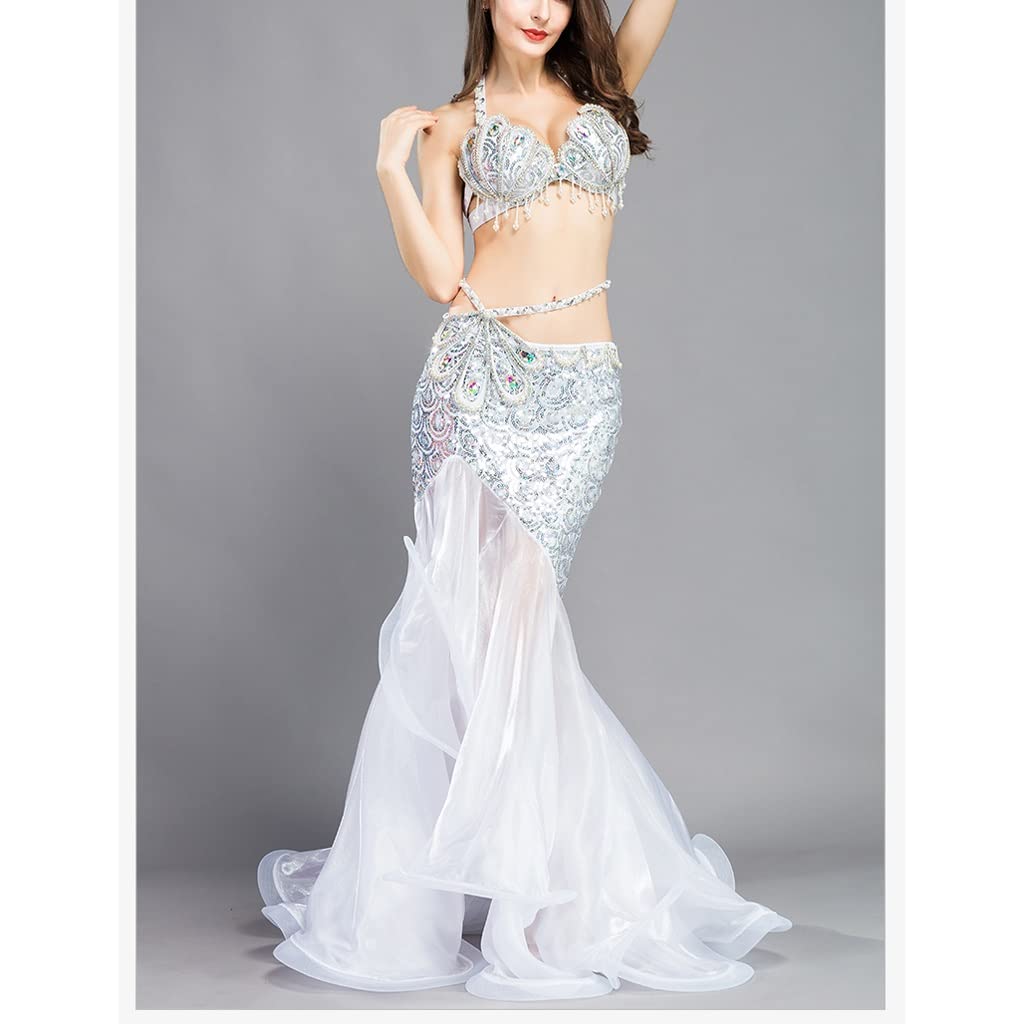 Amazon.co.jp: UXZDX Belly Dance Costume Dress for Women Stage