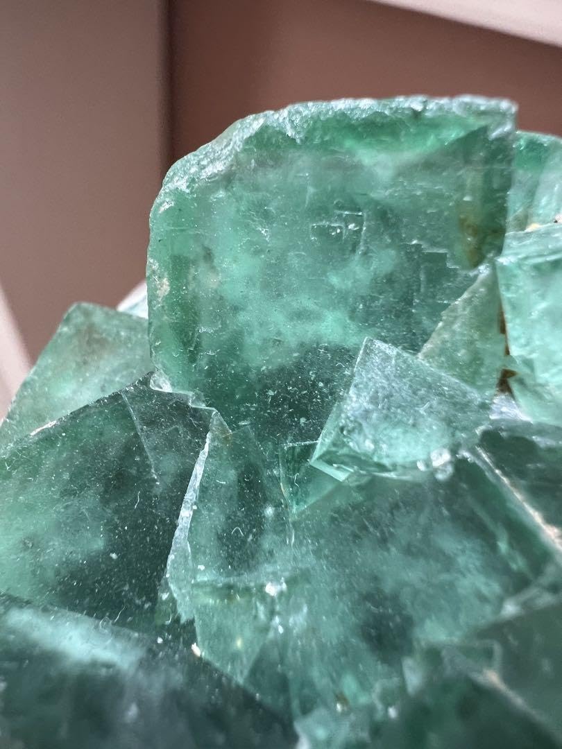 Amazon.co.jp: グリーンフローライトクラスター 140g 母岩付き 強蛍光