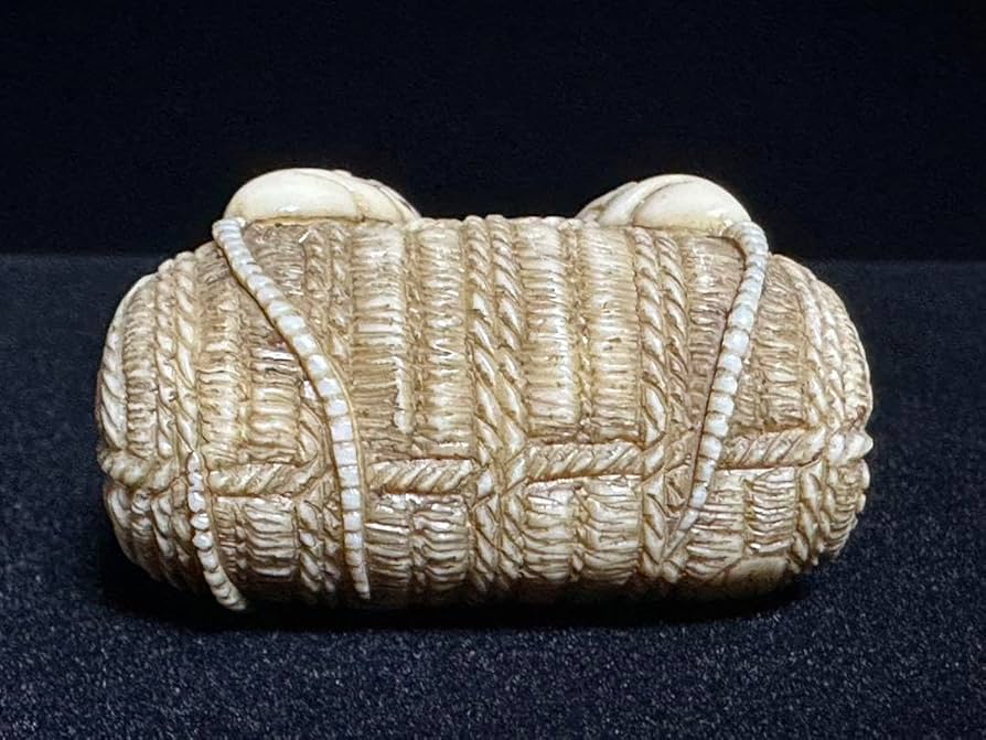 Amazon.co.jp: 根付 アンティーク 歌舞伎 面変能人形根付 象牙調 彫刻