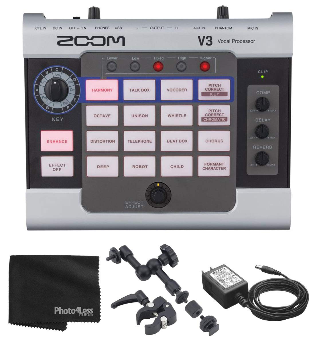 Amazon.com: Zoom V3 Vocal Effects Processor For Streaming and