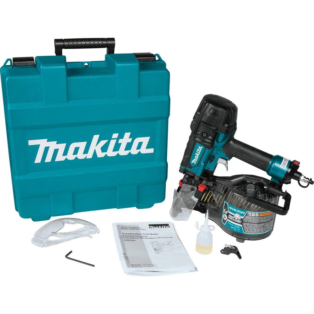 Amazon | マキタ(Makita) 90mm 高圧エア釘打 (赤) エアダスタ付 AN935H