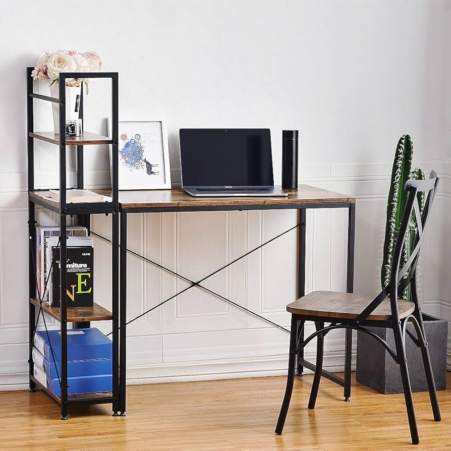 Amazon | パソコンデスク H型 ハッチ一体型デスク ゲーミングテーブル