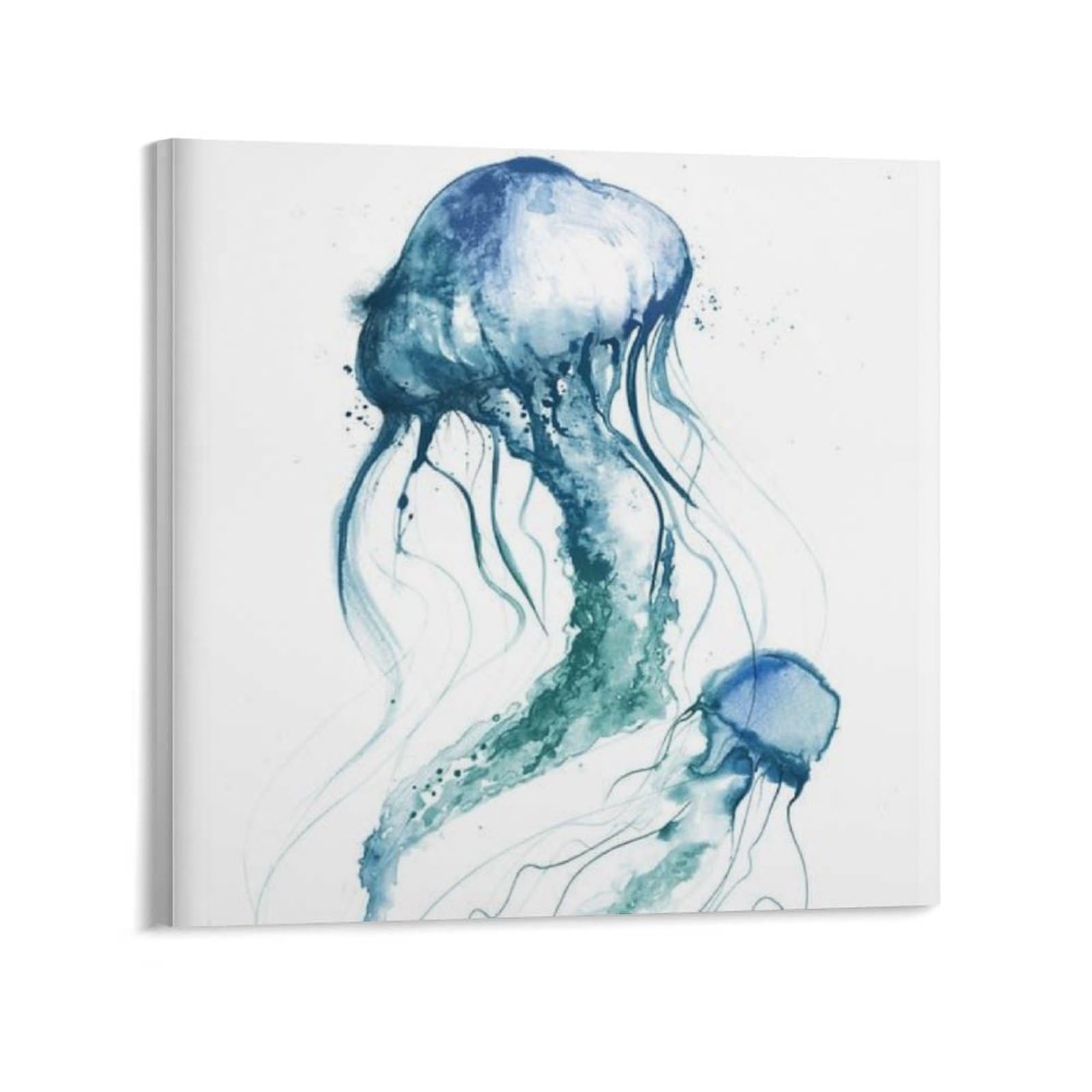 Amazon.co.jp: 絵画 クラゲ 水彩インテリア 絵画 豪華な壁掛け