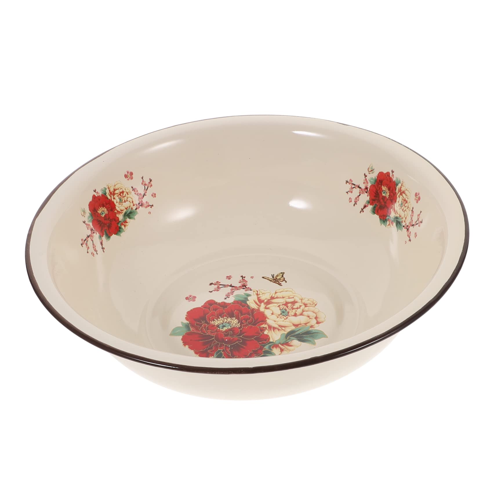 Amazon.co.jp: Zerodeko 1ピーシーレトロデザインの搪瓷盆 厚手