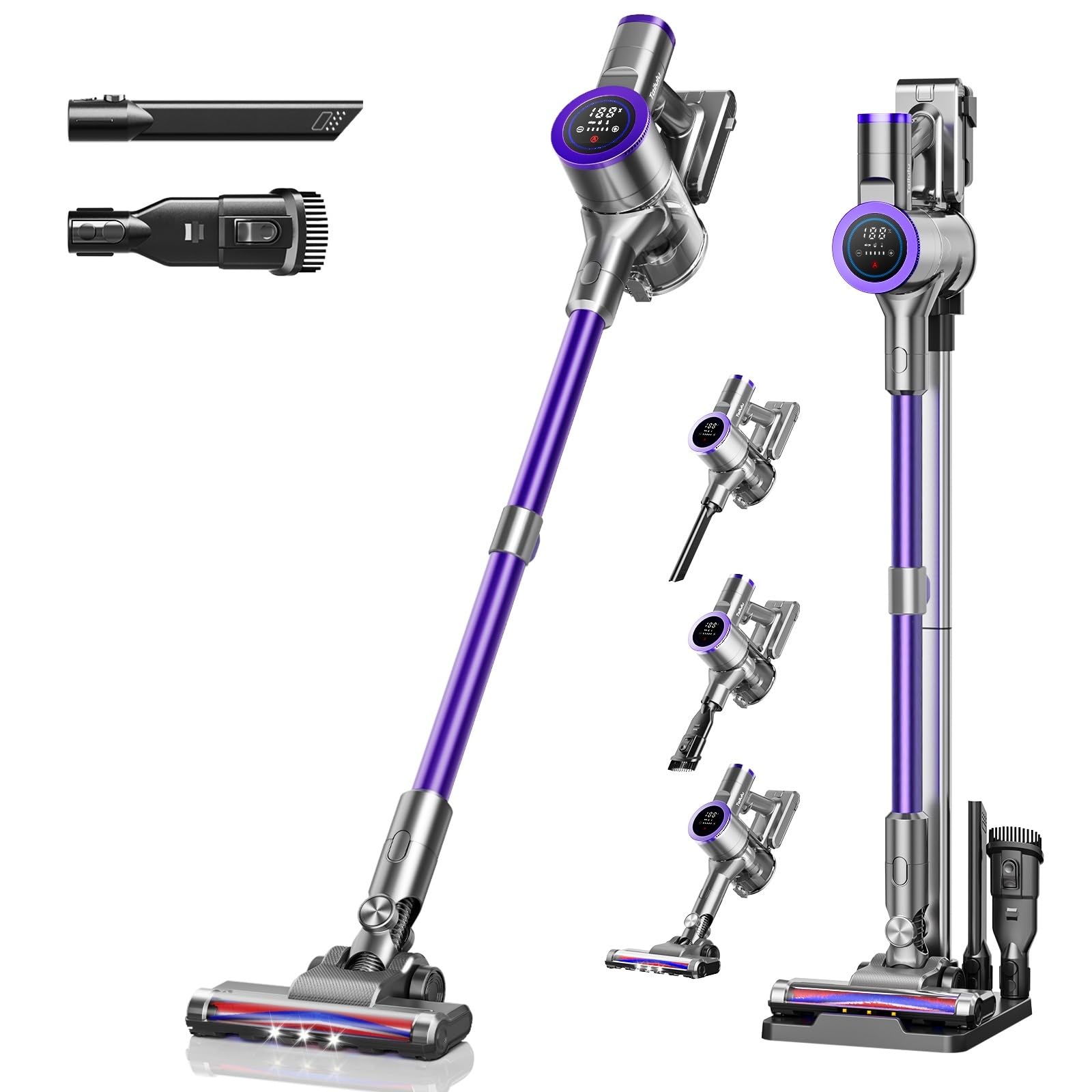 Amazon | 掃除機 コードレス【2026衝撃的デビュー！真90Kpa超強力吸引