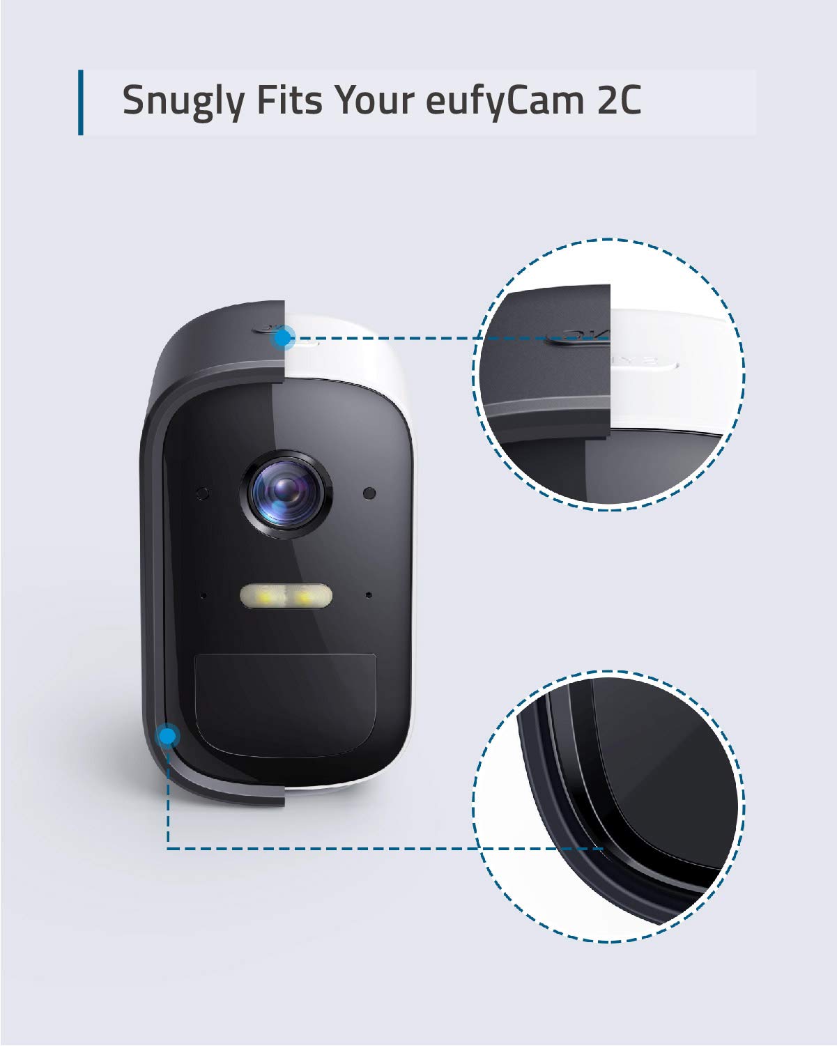 Amazon | eufy Security eufyCam 2Cスキン(2パック)、eufyCam 2C & 2C