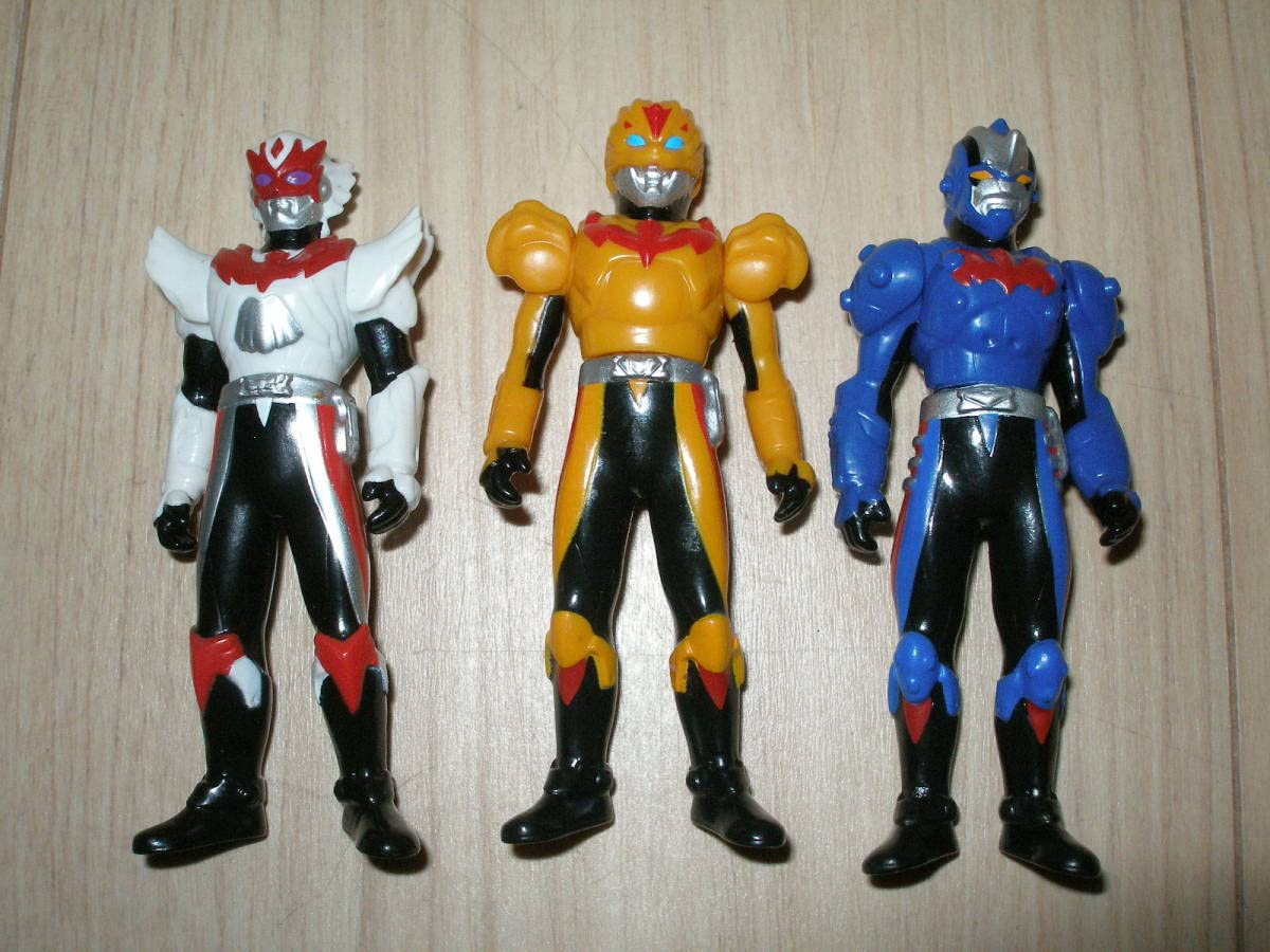 Amazon.co.jp: ソフビ人形 超星艦隊セイザーX 3体SET：ライオセイザー