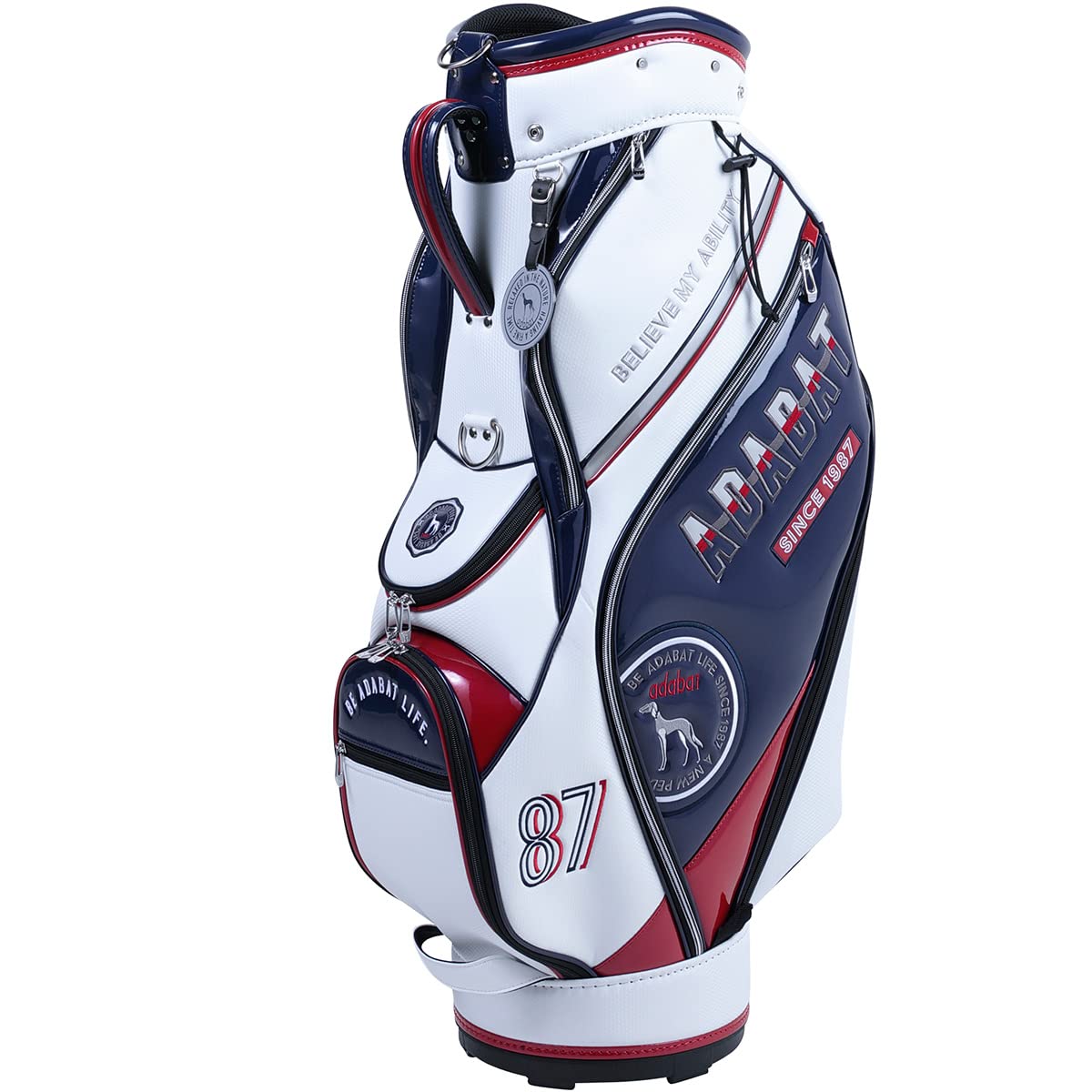 アダバット adabat キャディバッグ 高級感 エンブレム 9.5型 キャディ