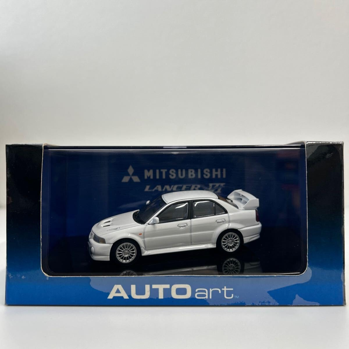 Amazon | AUTOart 1/43 MITSUBISHI Lancer Evolution Ⅵ White オート