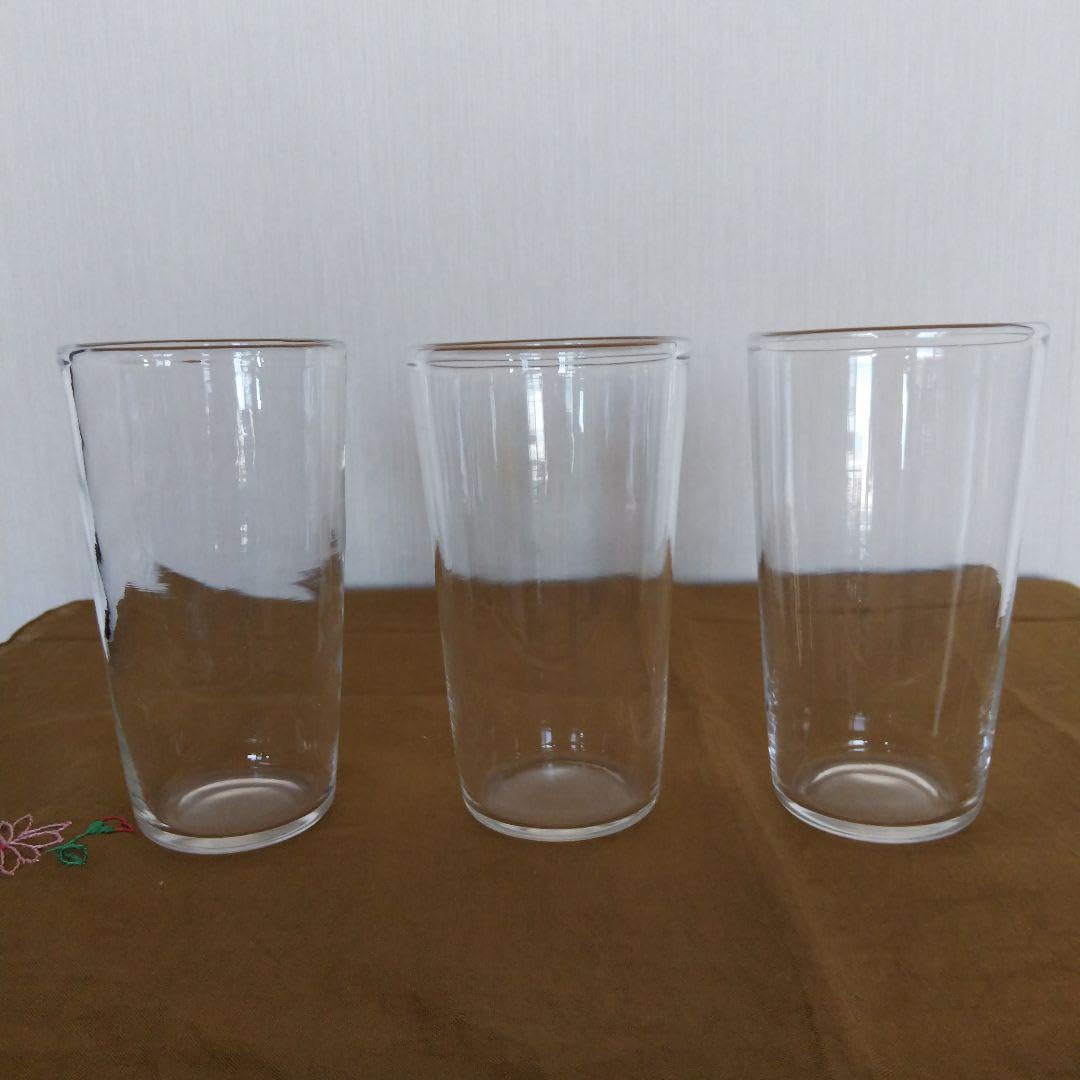 Amazon | 辻和美 普通のコップ 「すんだ空気」3個セット ガラス 器
