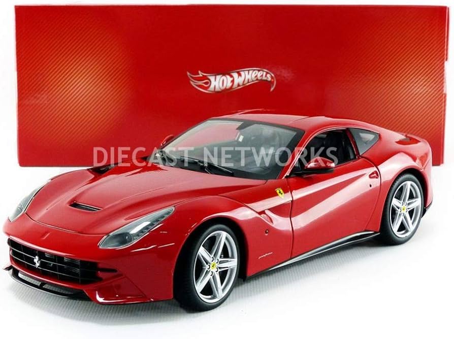 Hot Wheels Ferrari F12 Berlinetta 1:18 rot Modellauto: Amazon.de