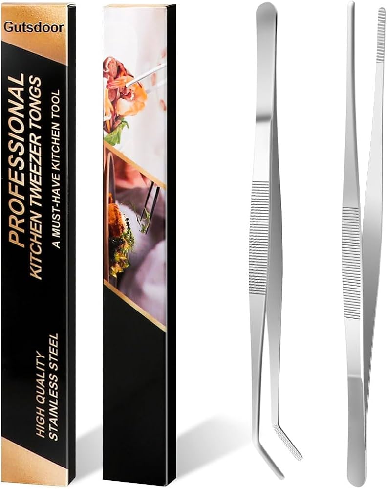 Amazon.co.jp: Gutsdoor キッチンピンセットセット ステンレススチール
