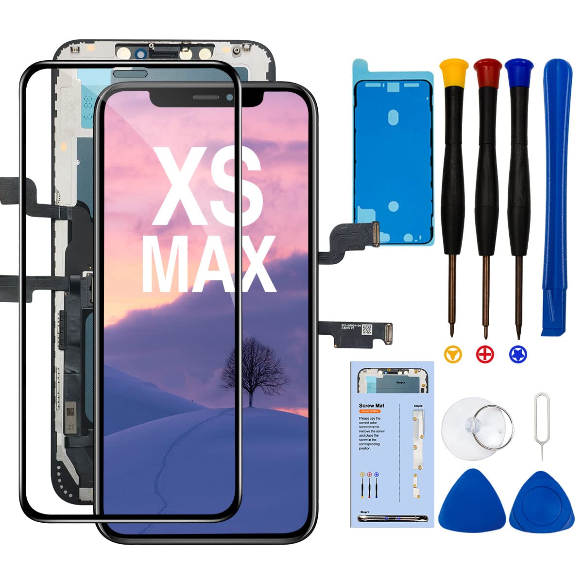 Amazon.co.jp: Tearue iPhone XSmax液晶パネル交換 画面交換 画面修理