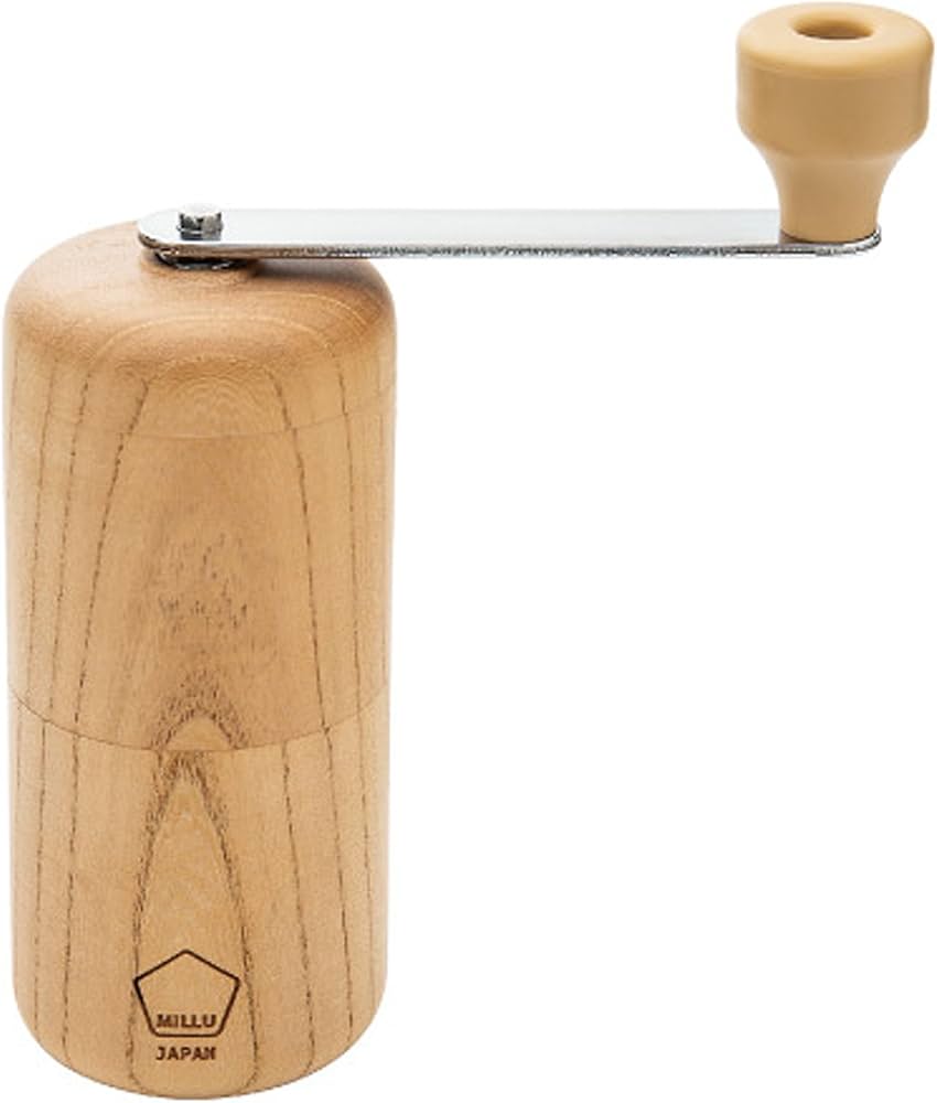 Amazon｜川崎合成樹脂 MILLU 手挽きコーヒーミル ウッド 欅(KEYAKI) MI