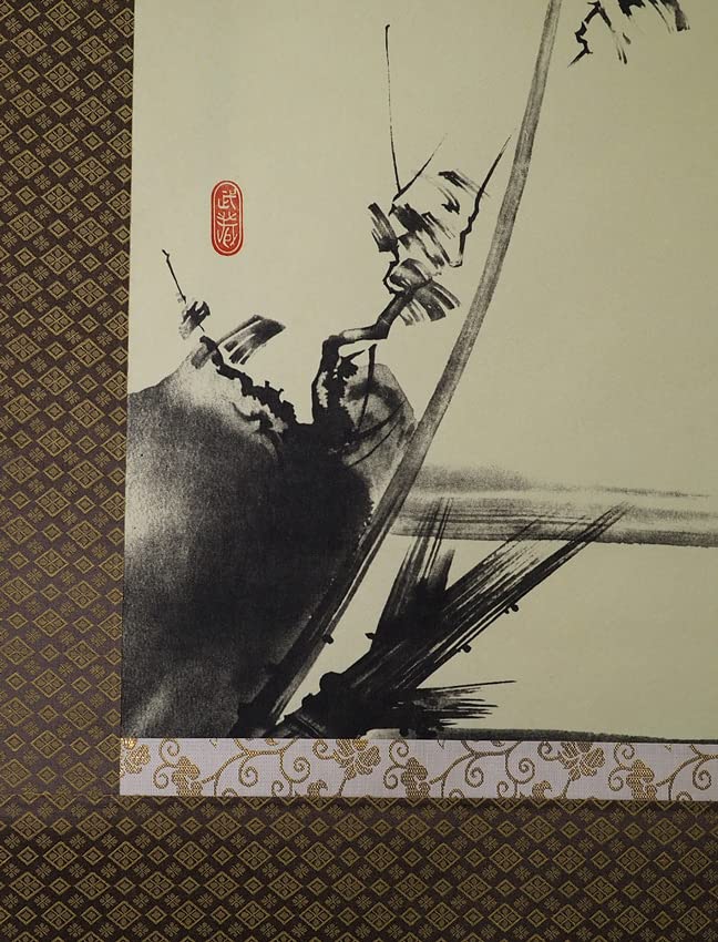 Amazon.co.jp: 掛け軸 枯木鳴鵙 宮本武蔵 武蔵 尺五 こぼくめいげき