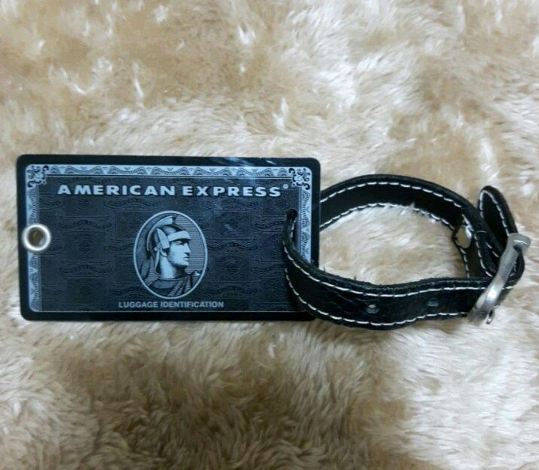 Amazon.co.jp: 本物□AMEXブラックカード□荷物用タグ センチュリオン