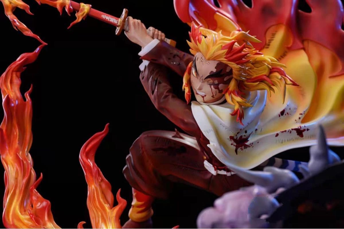 Amazon.co.jp: 鬼 滅 煉獄杏寿郎 vs 猗窩座 フィギュア ガレージキット