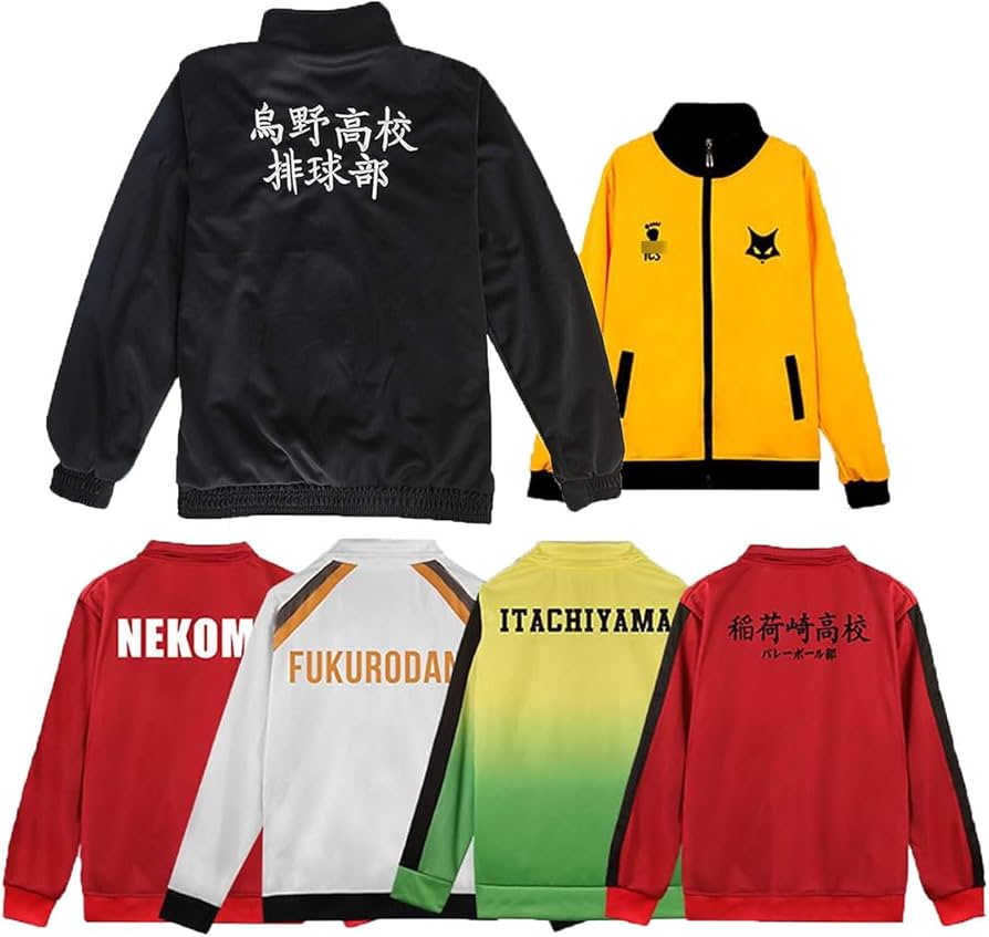 Amazon.co.jp: ハイキュー ジャージ 上だけ 烏野 音駒 青葉城西 稲荷崎