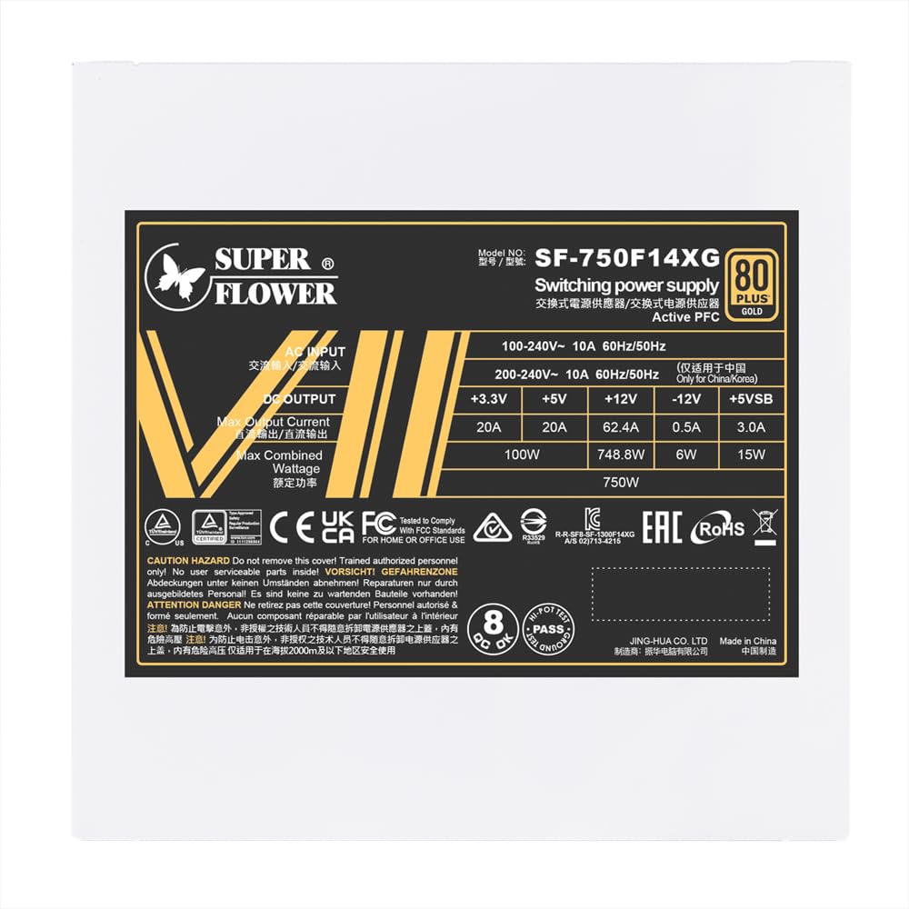 Amazon.com: Super Flower Leadex VII XG 850W 80+ Gold White