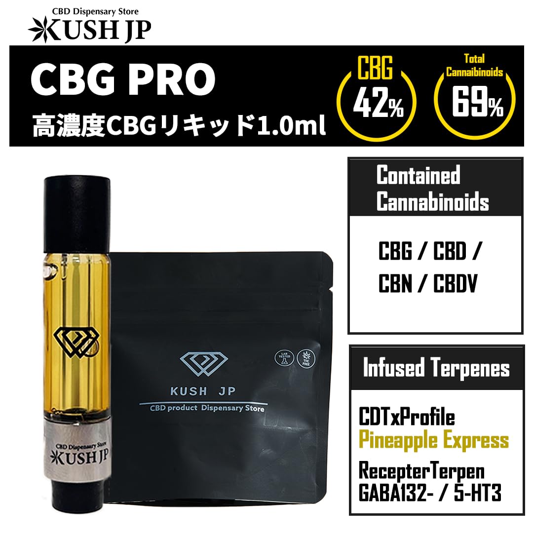 Amazon | 【KUSH JP】高濃度 CBGリキッド CBG -PRO- 【Pineapple