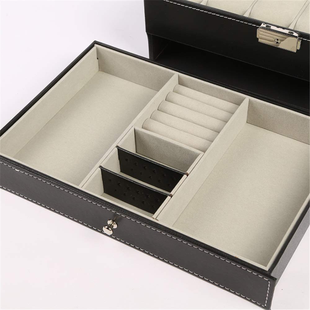 Amazon.co.jp: 腕時計収納ケース 腕時計収納ボックス ダブル12スロット