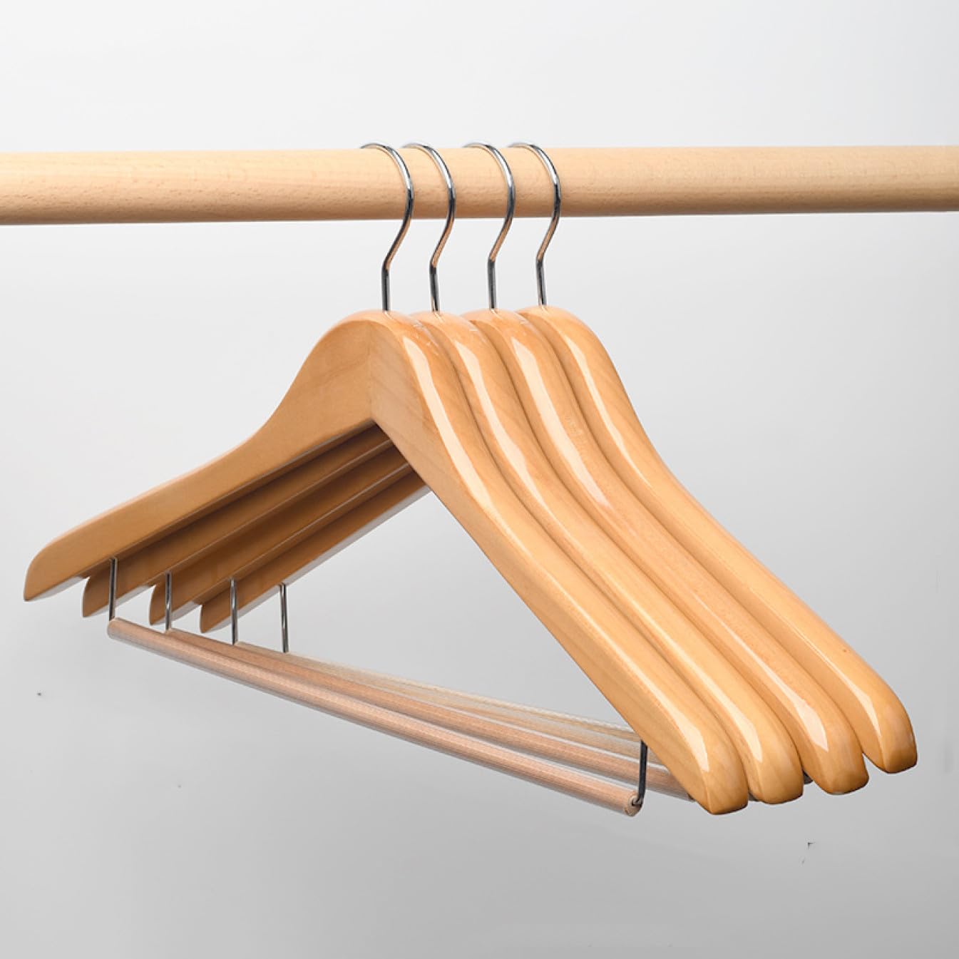 Amazon.co.jp: 木製ハンガー ハンガー 衣類ハンガー グレー1 30 洋服