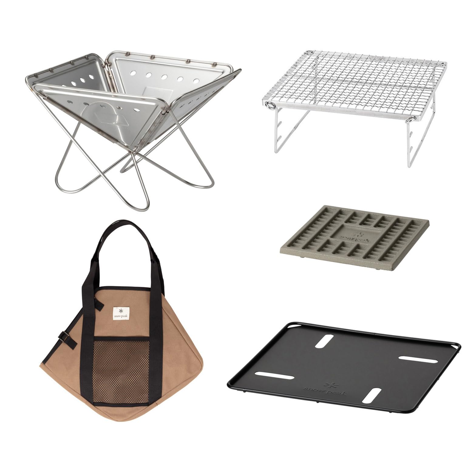 peak 焚き火台 SR 収納バッグ付き スノーピークのコンパクトな小型