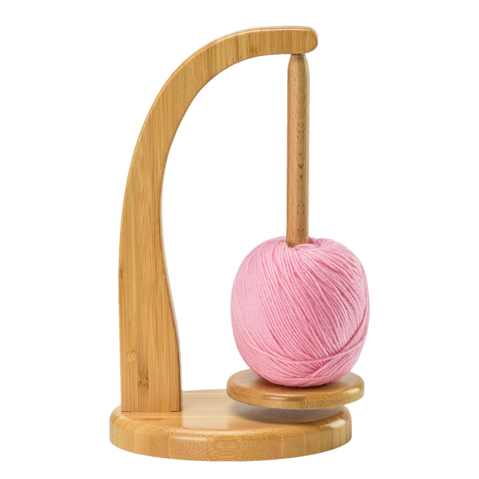 Amazon.co.jp: ヤーンホルダー 玉巻き器 木製 軽量 取り付け簡単 回転