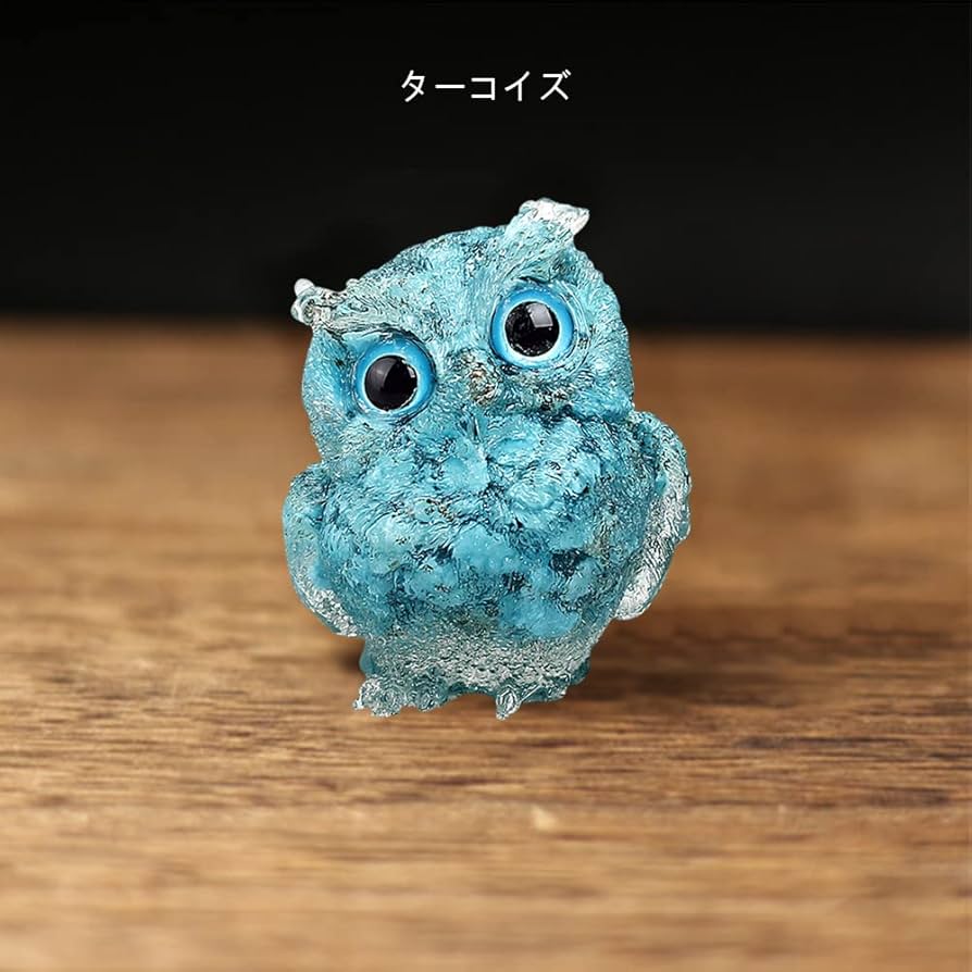 Amazon.co.jp: YUYAKESHI ふくろう 置物 マスコット オブジェ かわいい