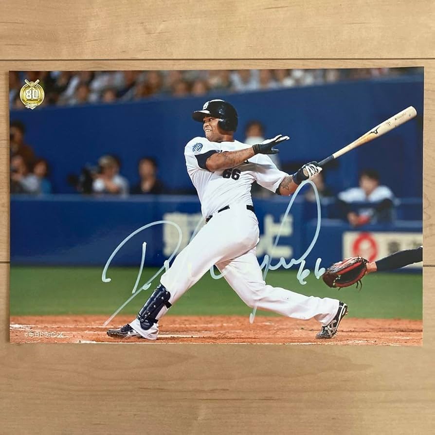 Amazon.co.jp: 中日ドラゴンズ ダヤン・ビシエド選手 直筆サイン入り