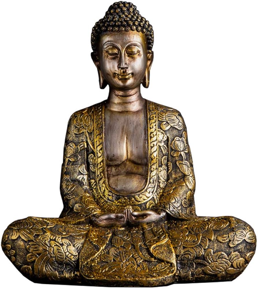 Amazon｜タイの仏像、平和の調和の像を瞑想するタイの仏像宗教的な装飾