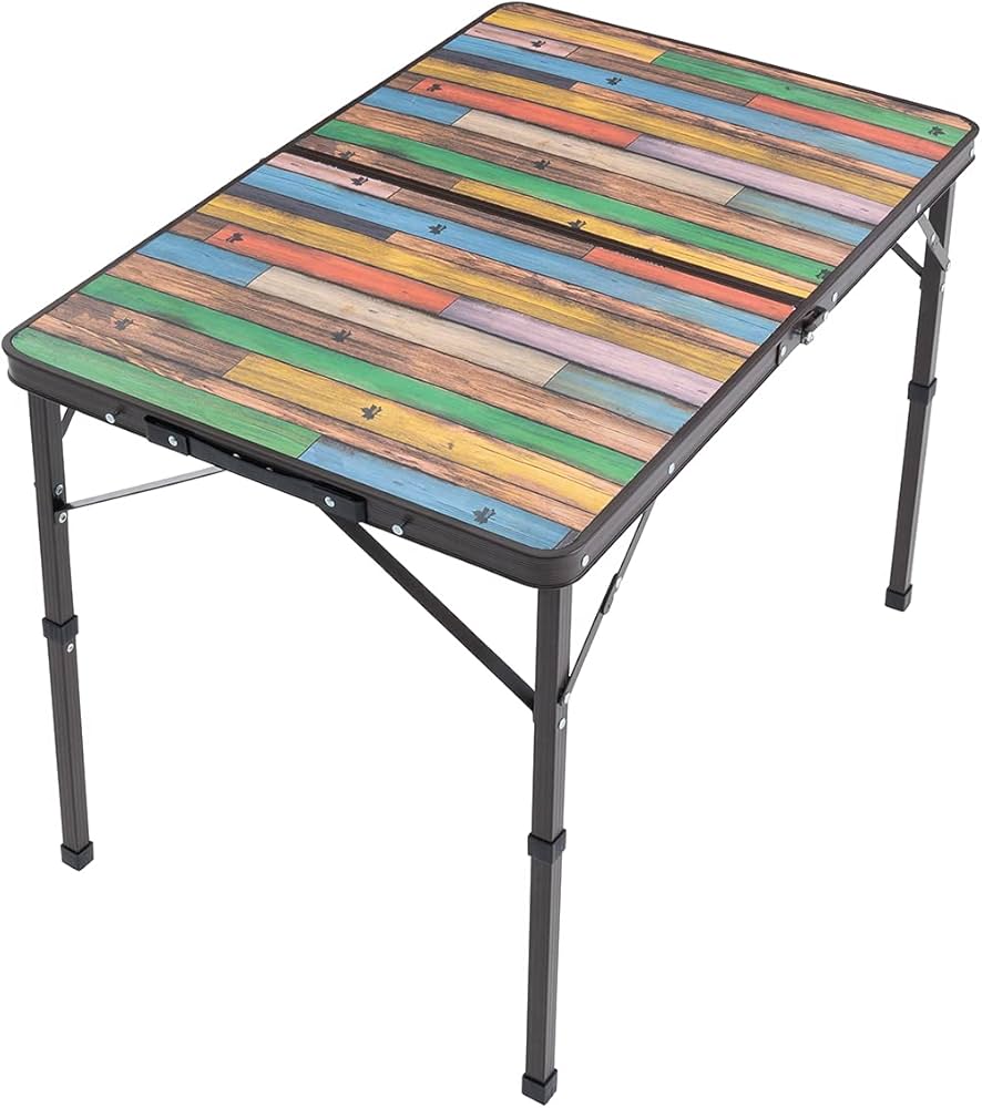 Amazon | ロゴス(LOGOS) Old Wooden 丸洗いダイニングテーブル 9060