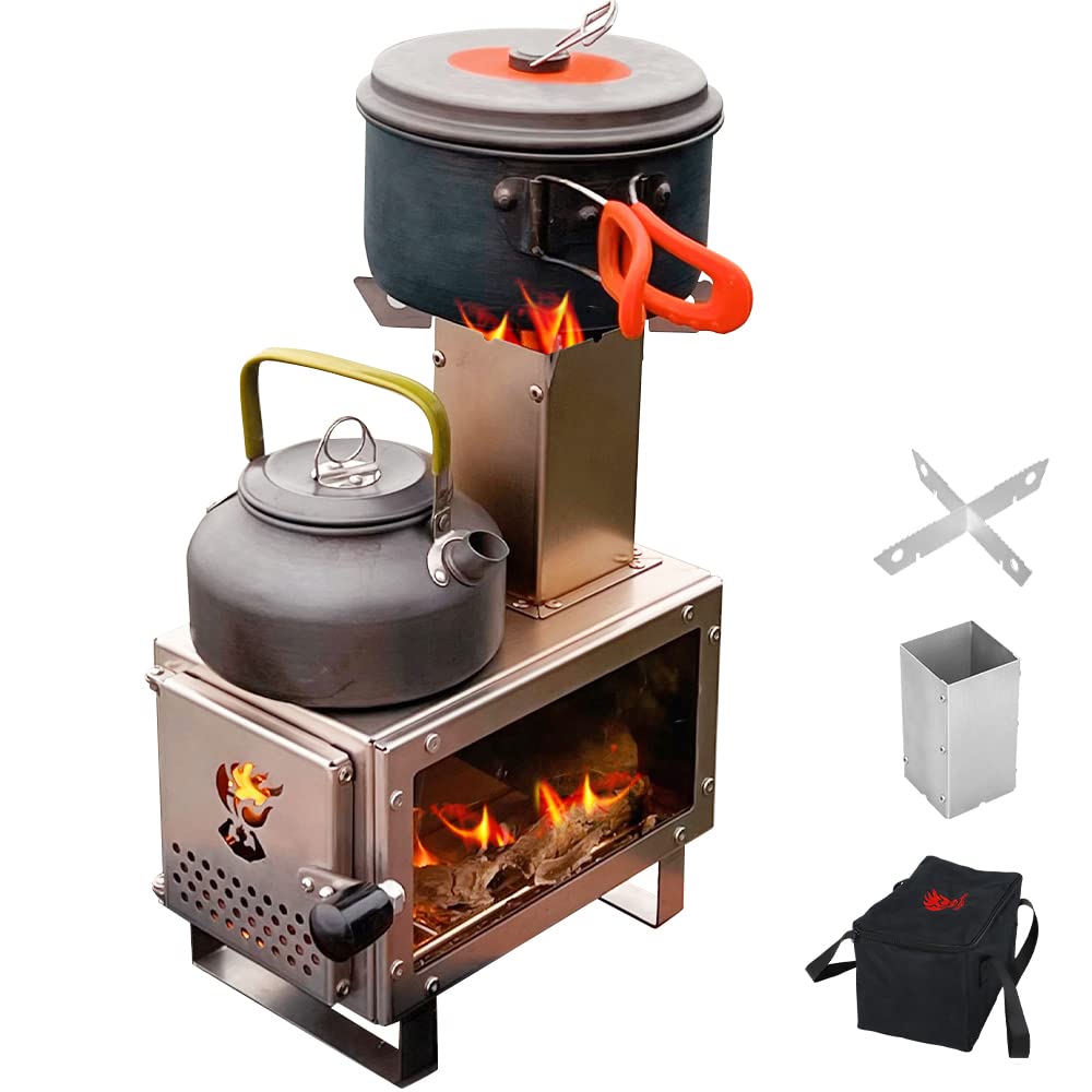 Amazon.co.jp: UPF 薪ストーブ 新昇級 1台2役 バーベキュー コンロ