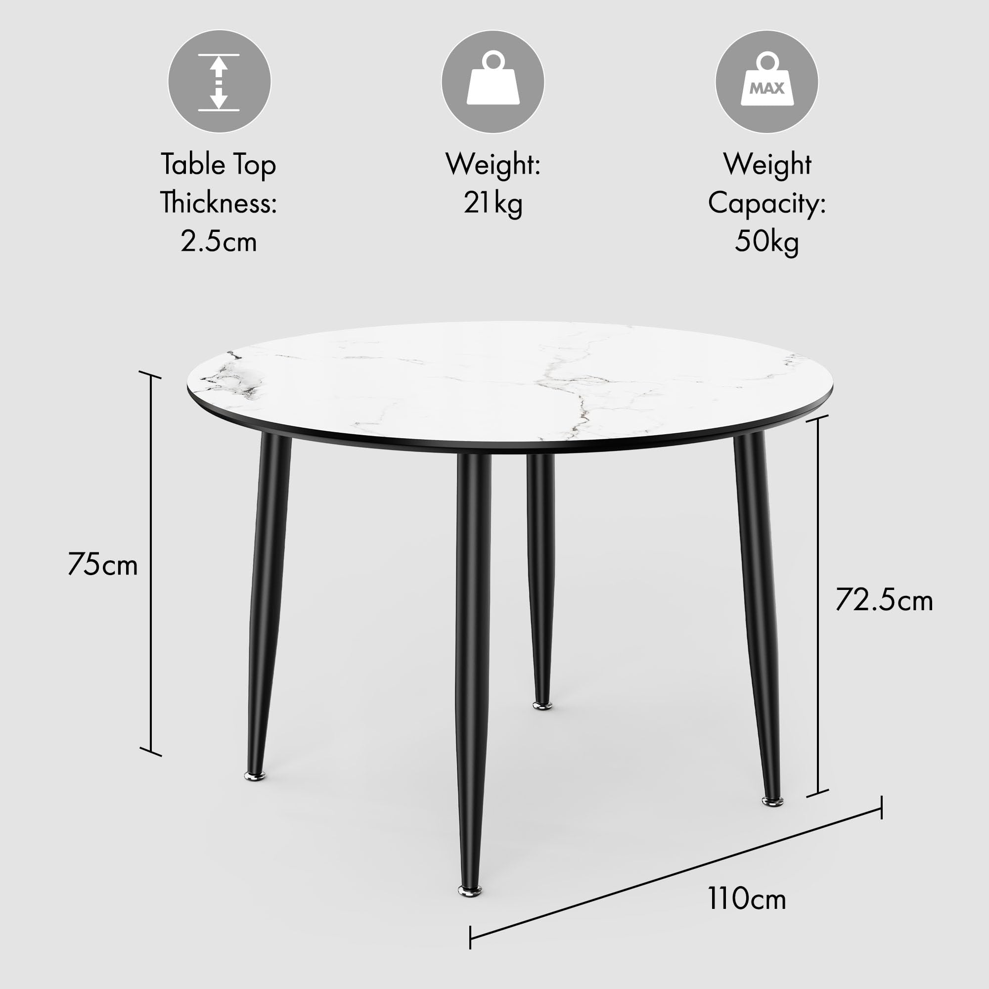 vamir HPL Round Table 直径50cm