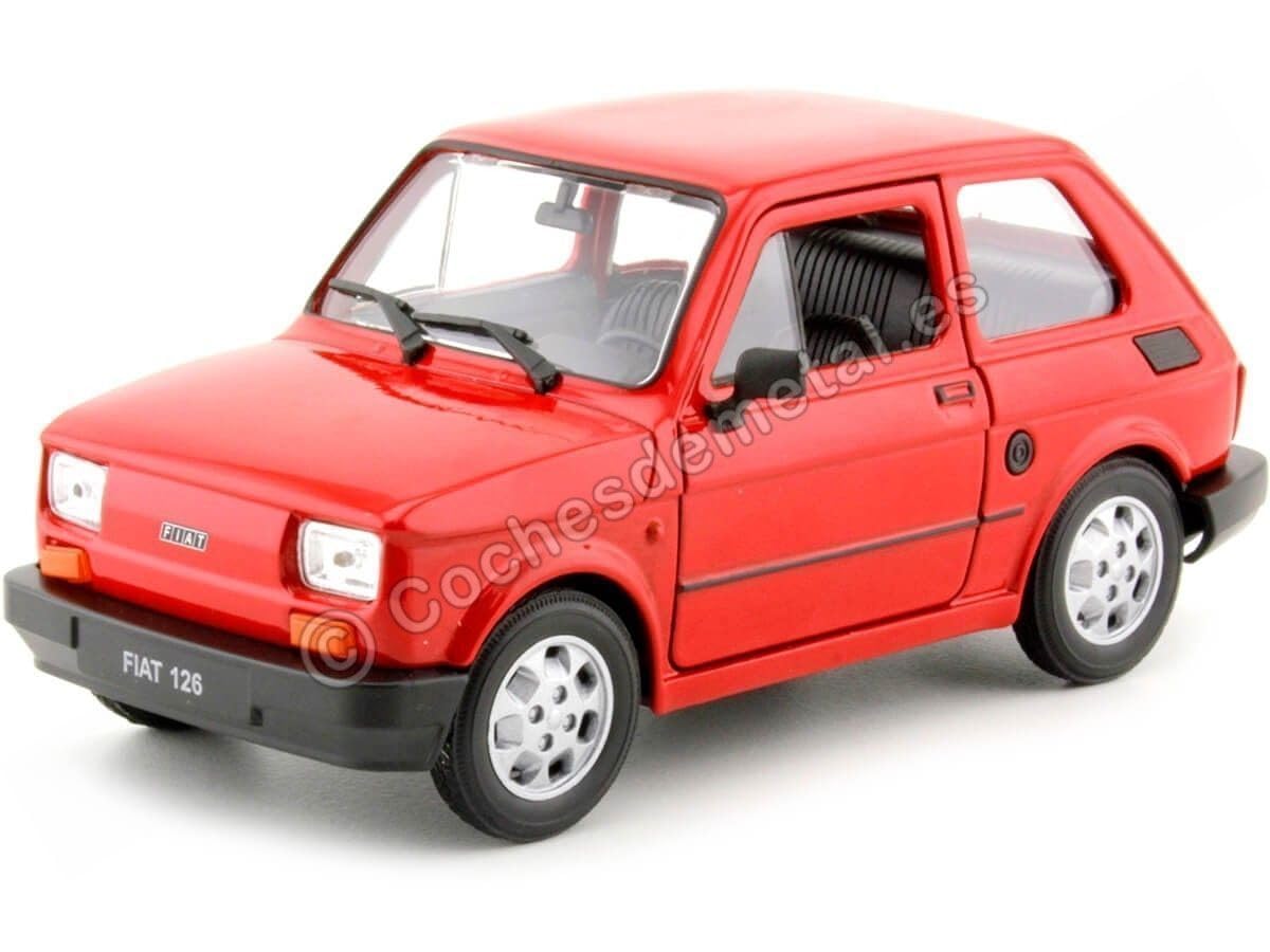 Amazon | Fiat 126, red, 0, Model Car, Ready-made, Welly 1:24