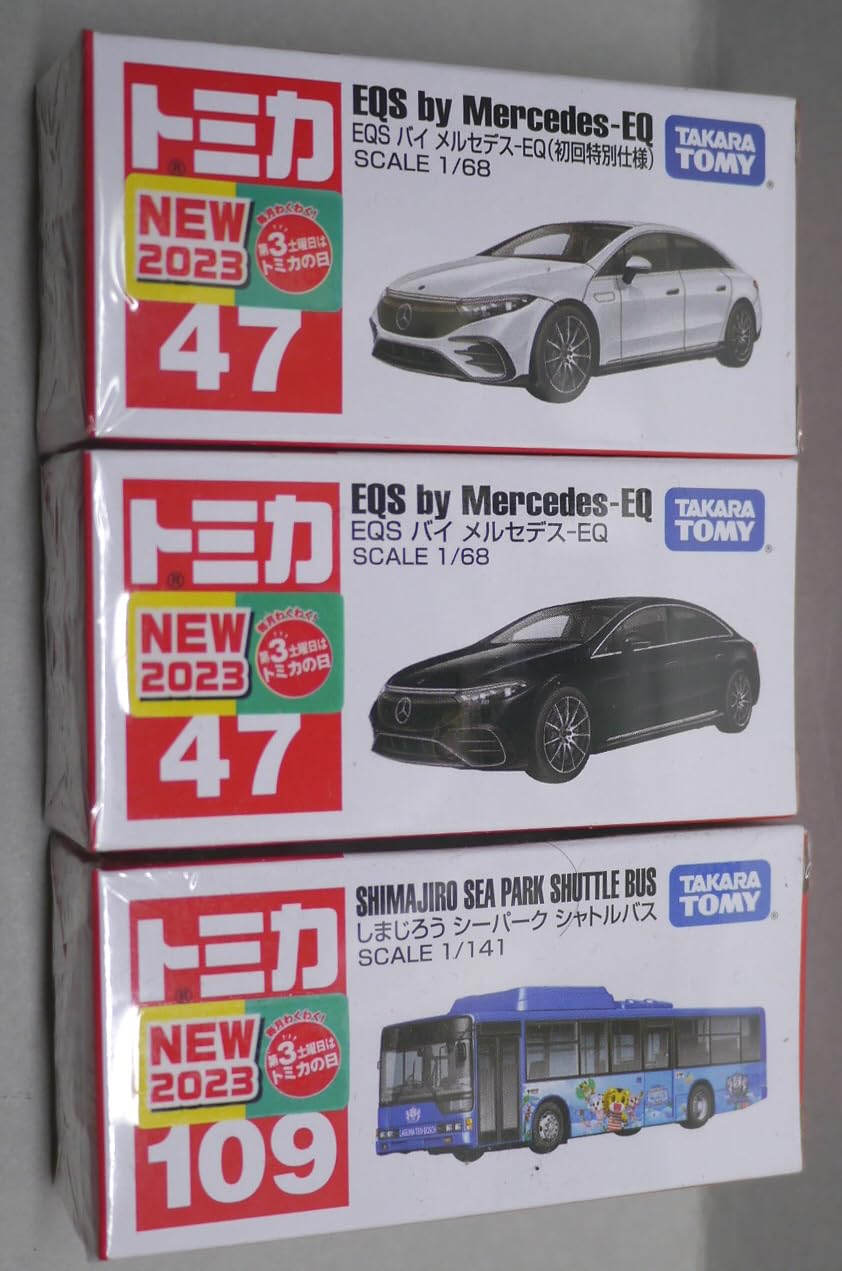 Amazon | トミカ7月新車セット No.47 EQS バイ メルセデス-EQ(初回仕様