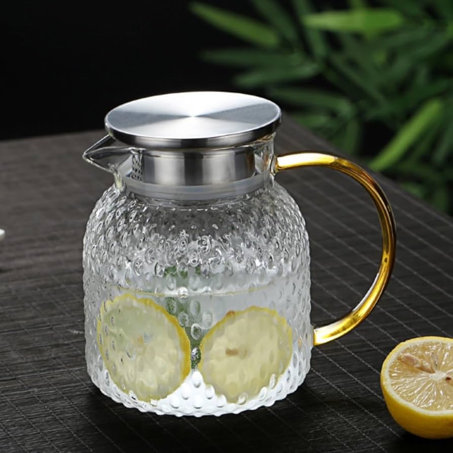 Amazon.co.jp: Akasooda 直火 ガラスポット 1L お茶 IH 水差し