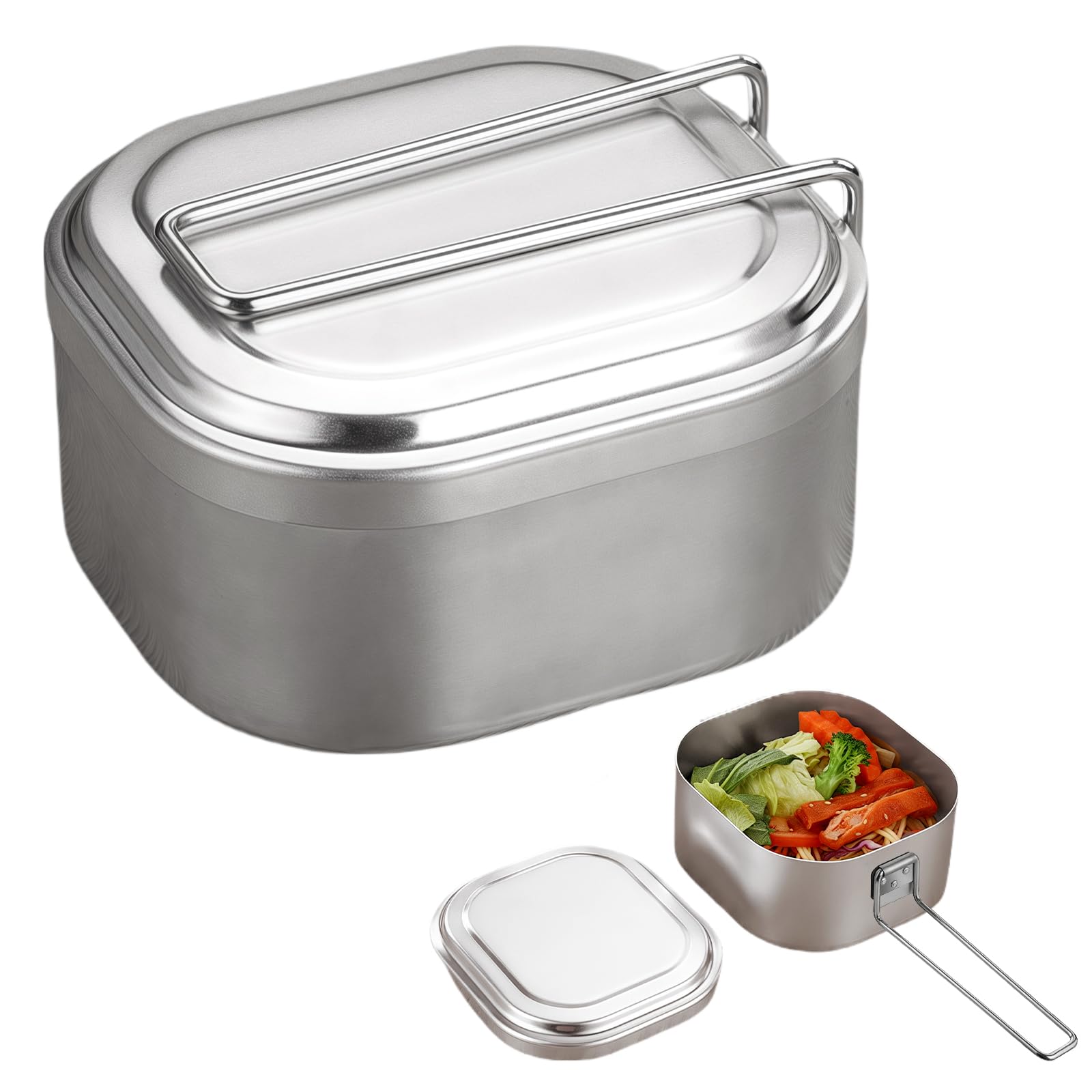 Amazon.co.jp: kasanidika メスティンポット 飯盒 チタンクッカー