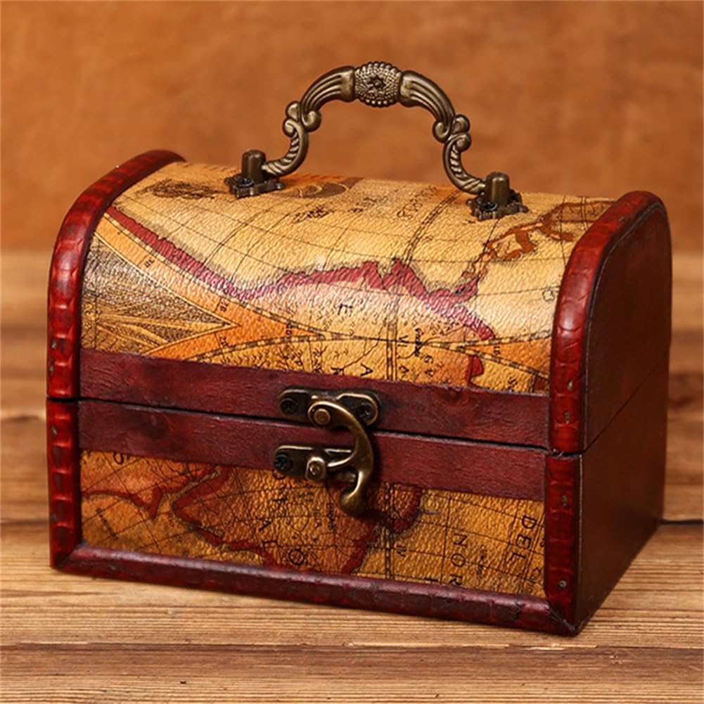 Amazon｜Xabelleヴィンテージ木アンティーク 箱 15×9.5×10 ㎝ 小さい