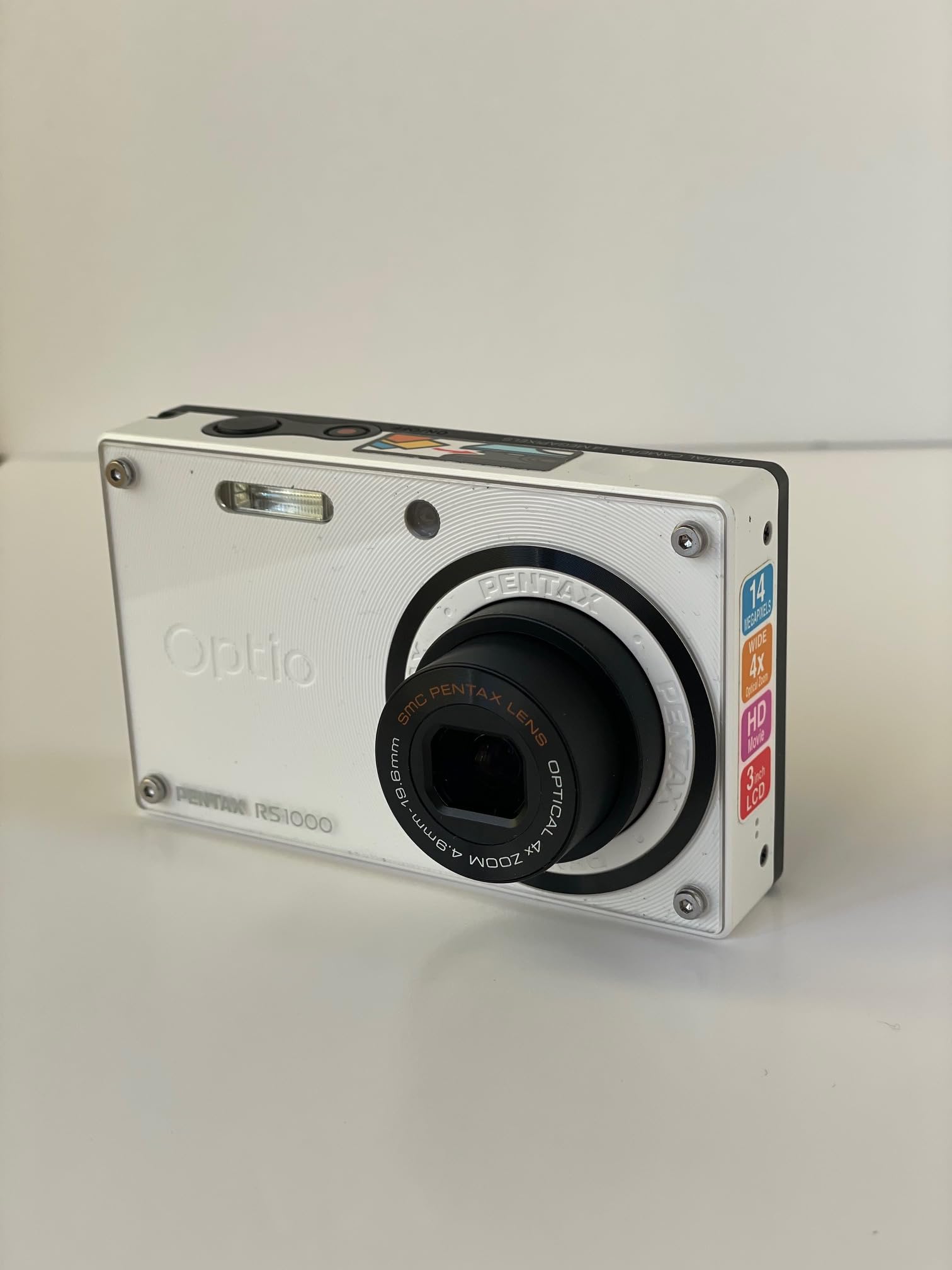 Amazon | PENTAX デジタルカメラ Optio RS1000 ホワイト 1400万画素