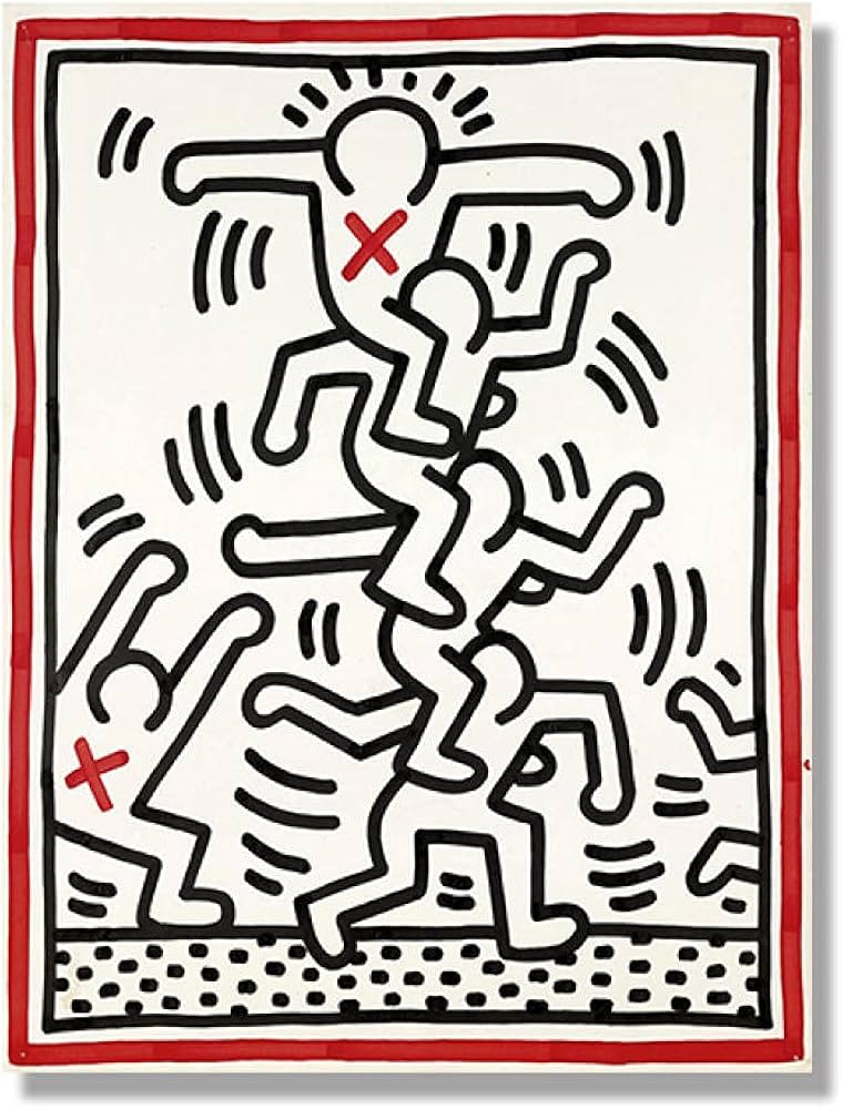 Amazon.co.jp: Keith Haring キース・ヘリングポスターセット抽象