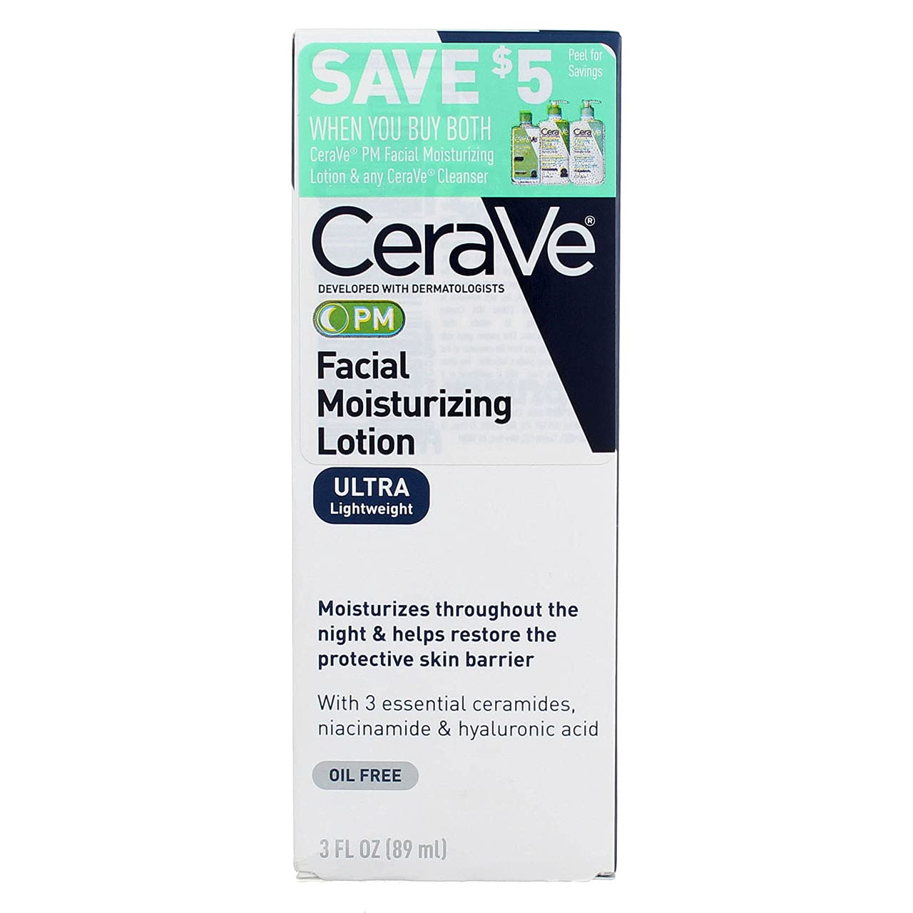 Amazon.com: CeraVe Facial Moisturizing Lotion PM 3 fl oz (Pack of