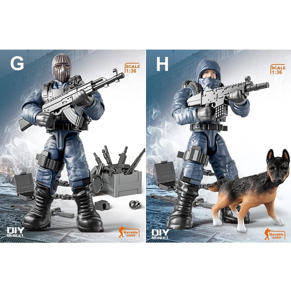 Amazon.co.jp: YEIBOBO!特殊部隊ミニミリタリーアクションフィギュア